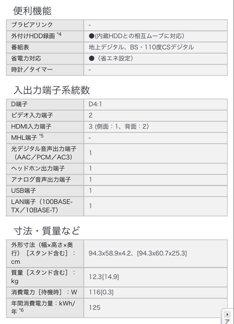 SONY BRAVIA 40型 液晶テレビHDD録画可