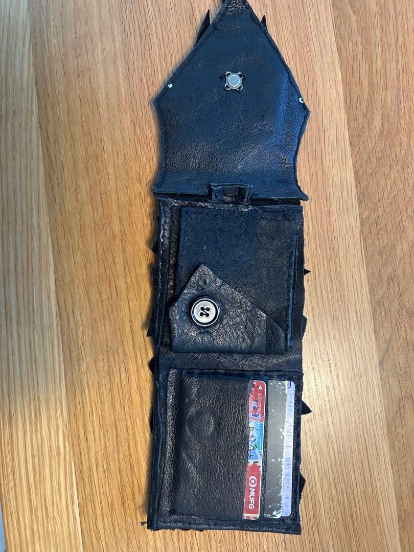 Kmrii風 パッチワークデザイン スコーピオンウォレット レースアップ