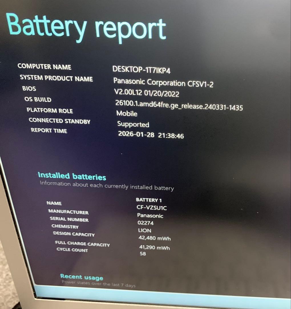 Let’s note CF‑SV1中古美品 11世代i5 16GメモリノートPC