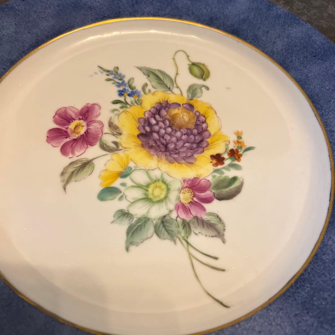 マイセン　花柄大皿