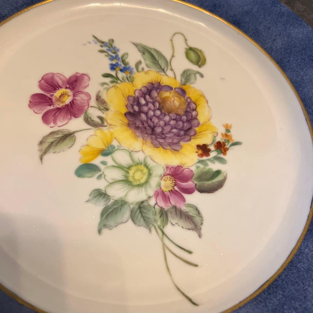 マイセン　花柄大皿