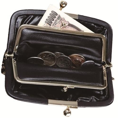 鹿革印傳本漆 トンボ柄 親子がま口財布 419-3