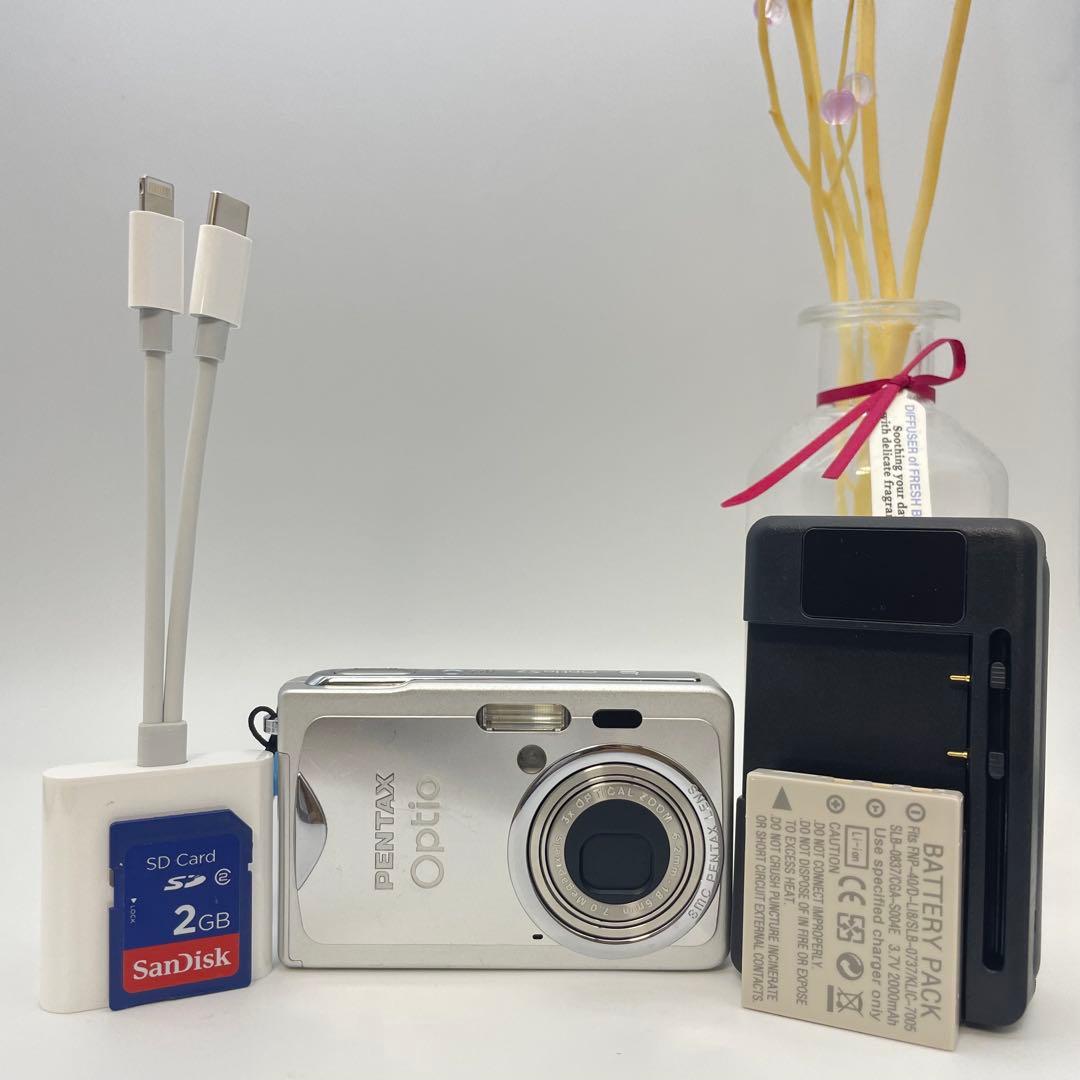 スマホ転送OK✨PENTAX Optio s7✨動作確認済 可愛すぎるコンデジ♪