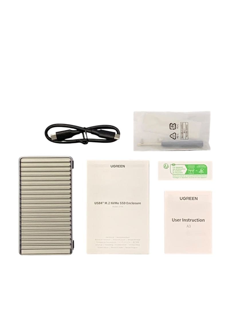 【開封・未使用】UGREEN USB4® 40Gbps M.2 SSD 外付け