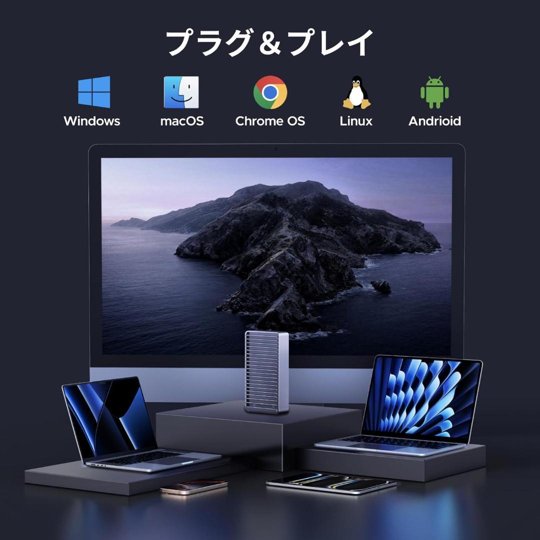 【開封・未使用】UGREEN USB4® 40Gbps M.2 SSD 外付け