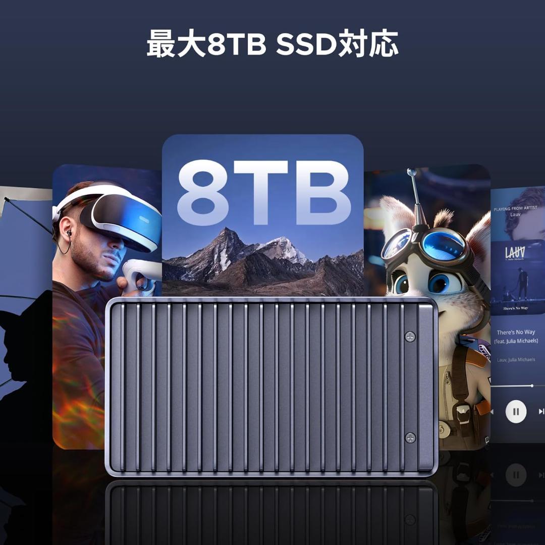 【開封・未使用】UGREEN USB4® 40Gbps M.2 SSD 外付け