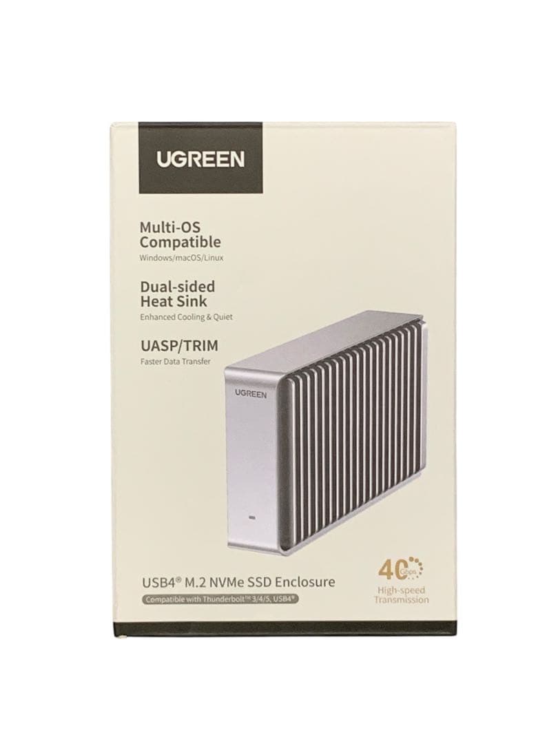 【開封・未使用】UGREEN USB4® 40Gbps M.2 SSD 外付け