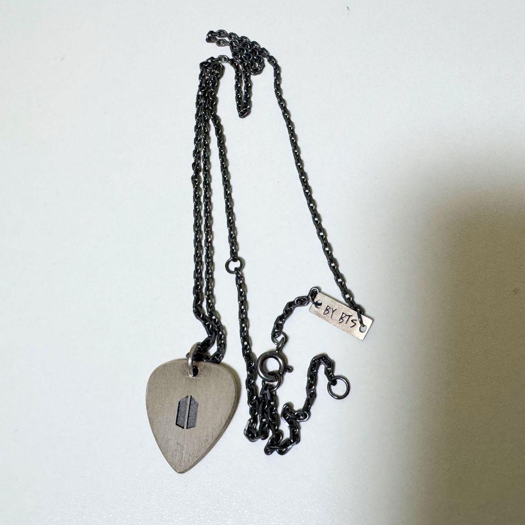 BTS ARTIST MADE SUGA ギターピック ネックレス シルバー