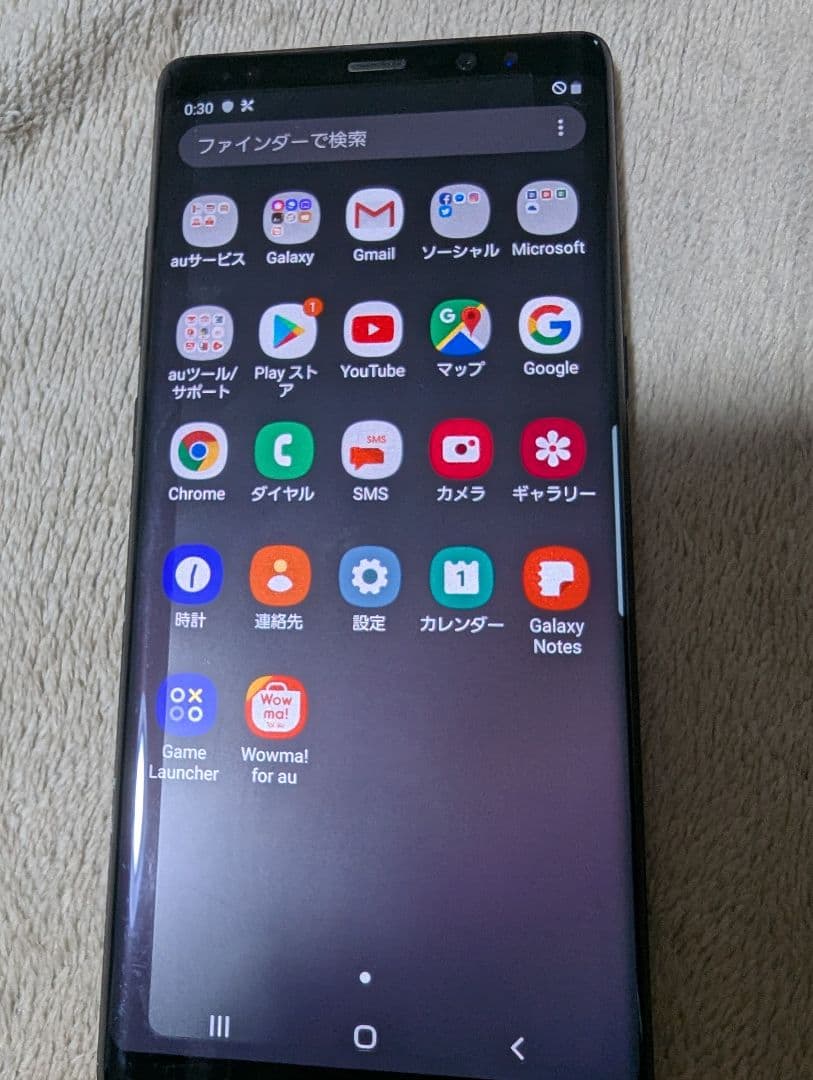 Galaxy Note8 au 本体 中古品