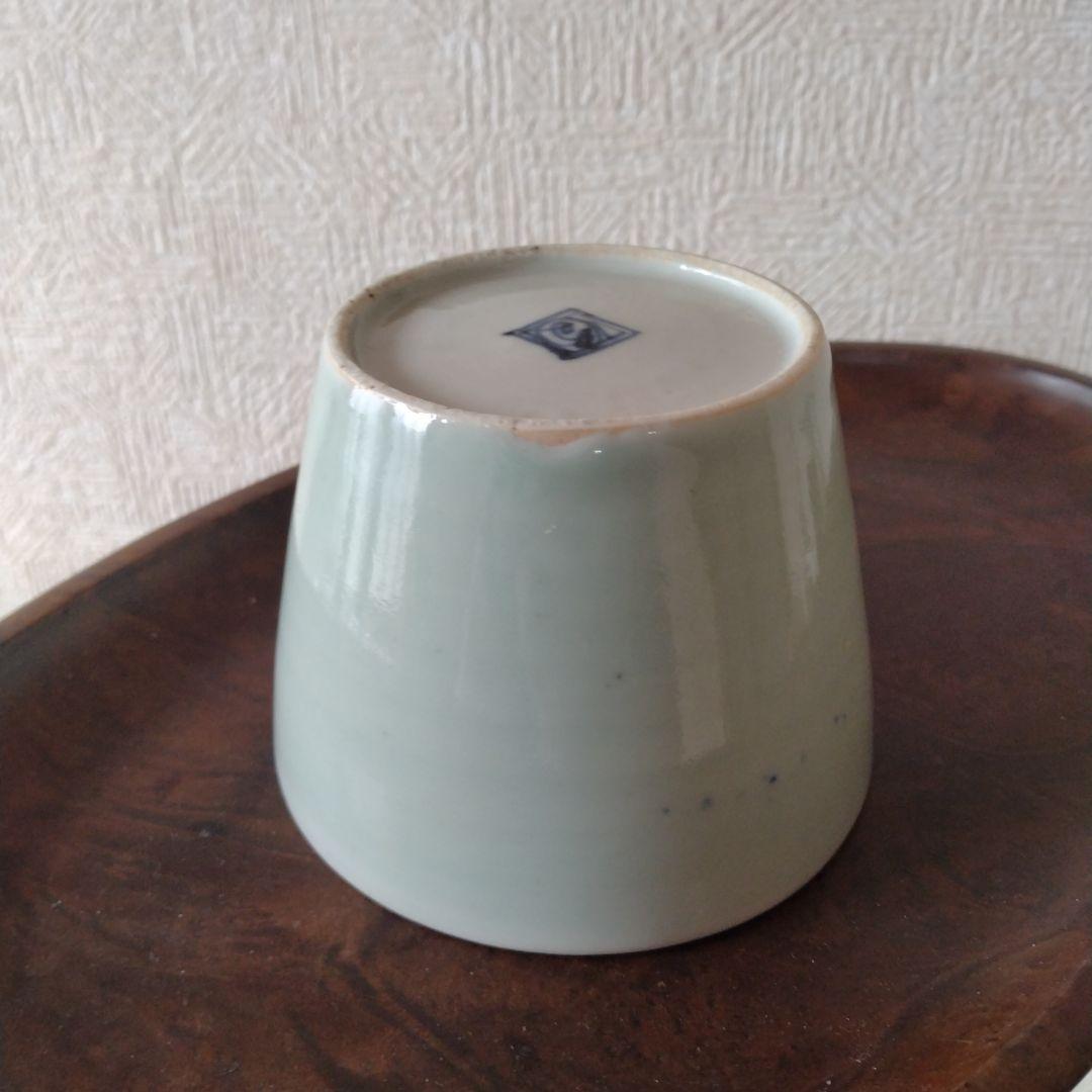 古伊万里青磁染付大振り蕎麦猪口