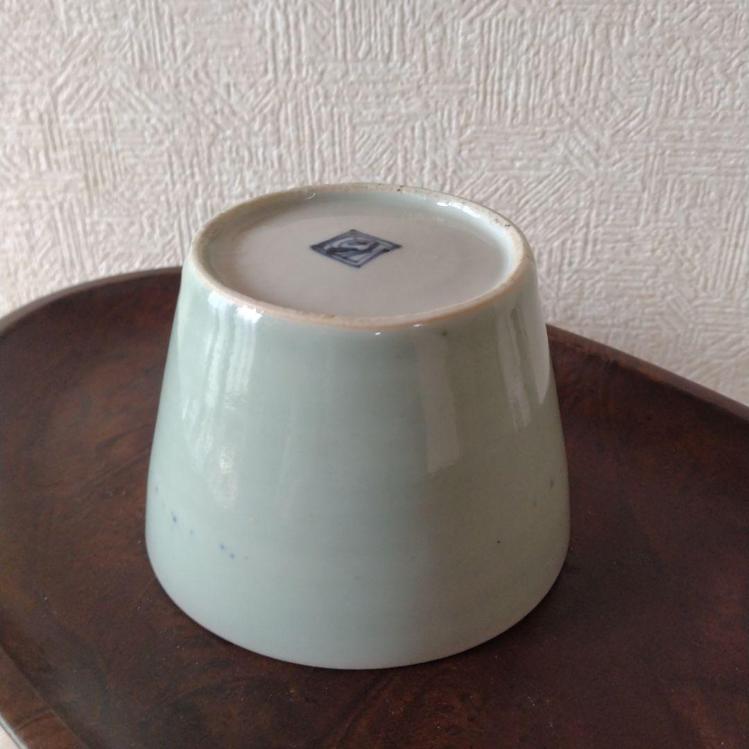 古伊万里青磁染付大振り蕎麦猪口