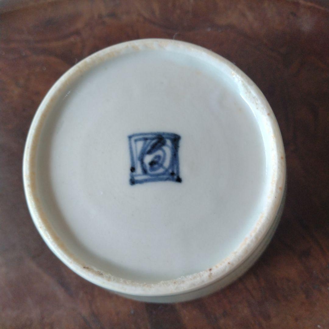 古伊万里青磁染付大振り蕎麦猪口