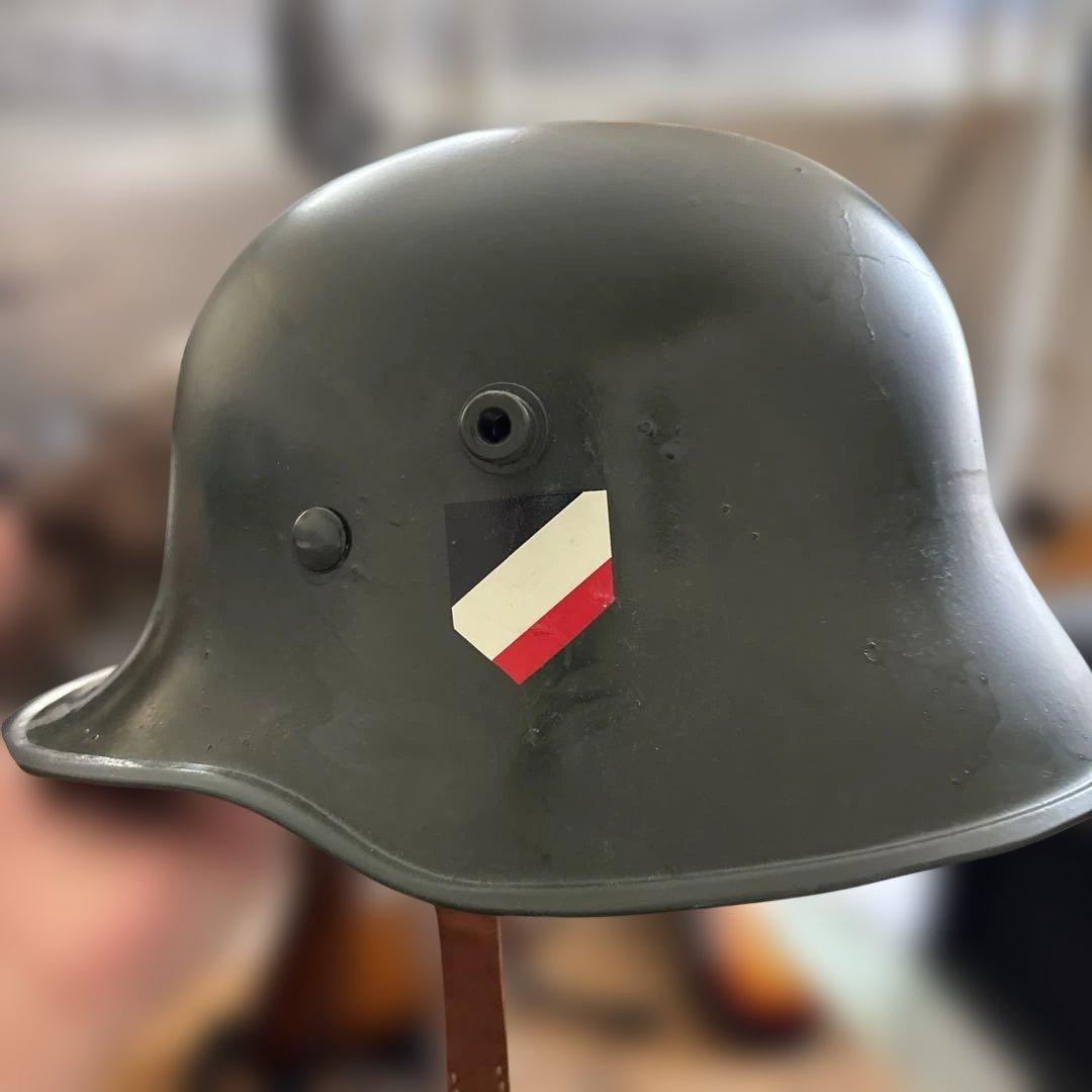 ドイツ陸軍　シュタールヘルム　レプリカ ステッカー付き