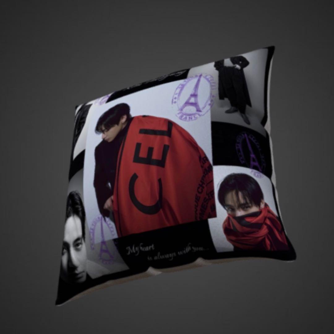 BTS ファブリッククッションカバー　45×45 テテ　テヒョン　V