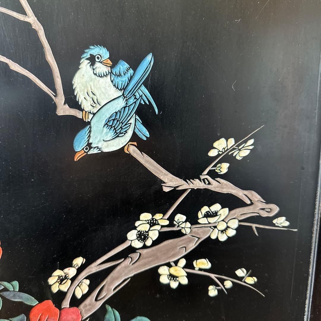 中国，木彫画，置物，インテリア