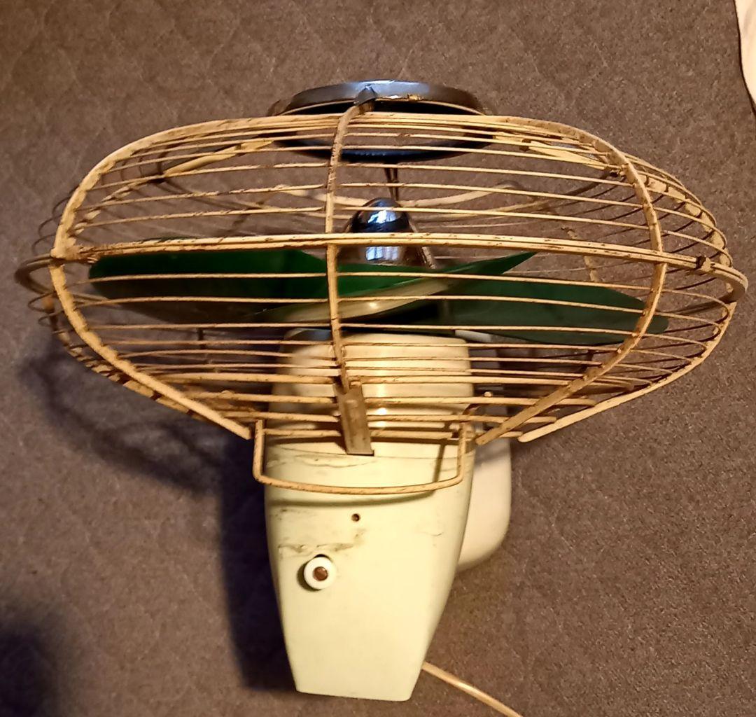 レトロ　東芝　扇風機　LV型　グリーン　動作確認済み