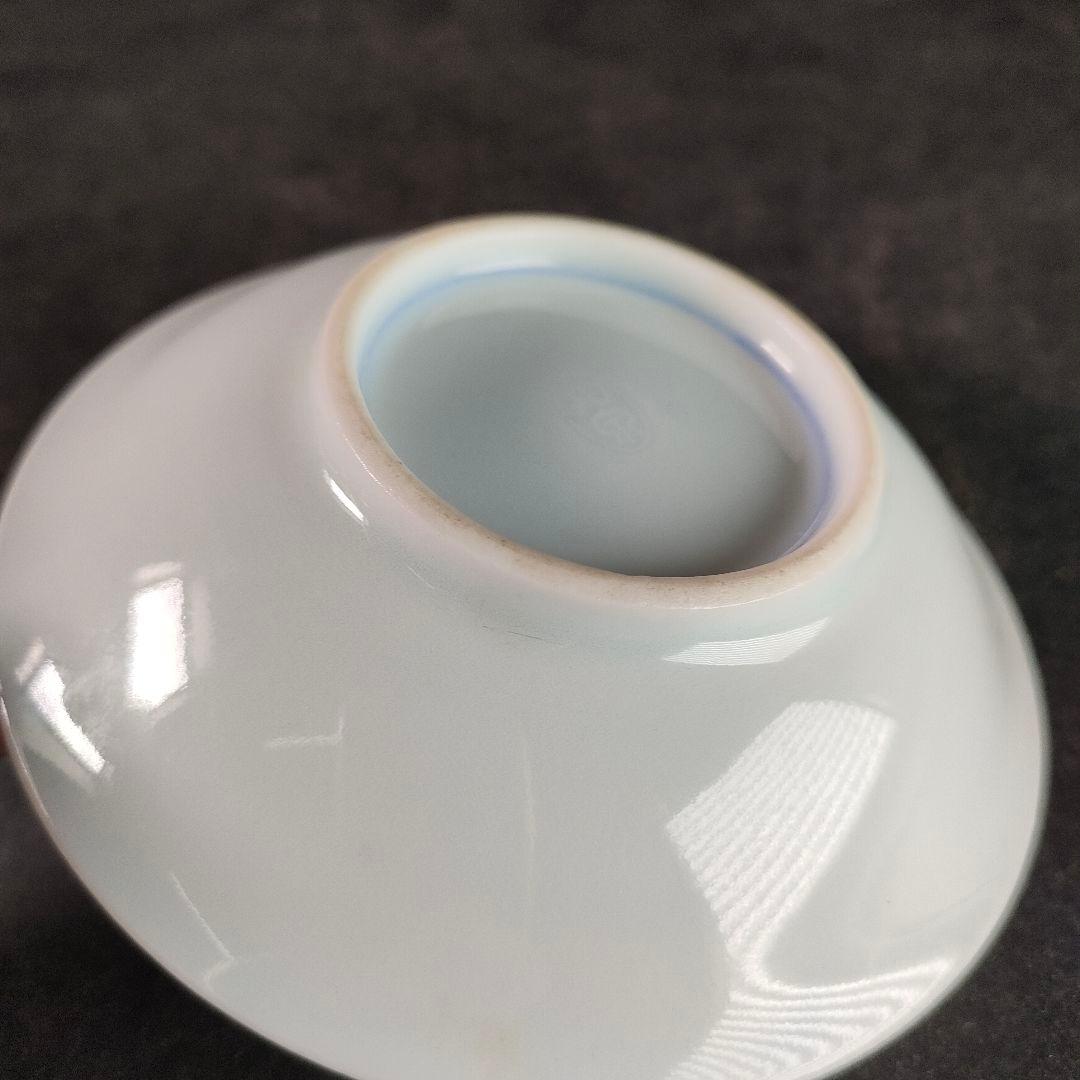 C17-1/平安柏泉造/染付南天図文皿19客/向付/小付/銘々皿/懐石料理