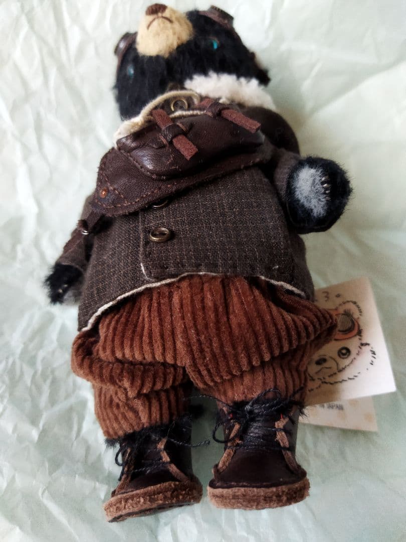 アーティストベア　くまくろ。　黒くまくん　作家ぬいぐるみ