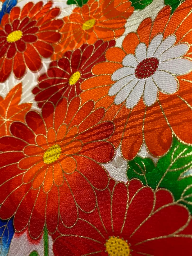 No.128アンティーク子供着物正絹七五三着丈93.5センチ裄丈45センチ