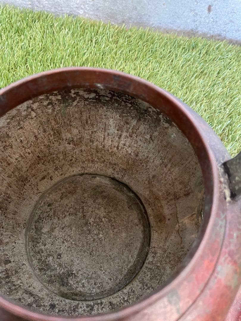 山川堂　銅やかん　鎚起銅器　銅瓶　水注(水差)　昭和レトロ　古道具　骨董品