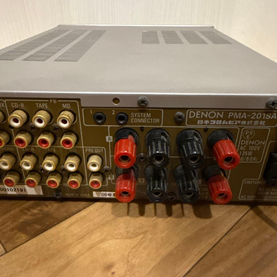 【中古】DENON デノン　プリメインアンプ PMA-201SA シルバー