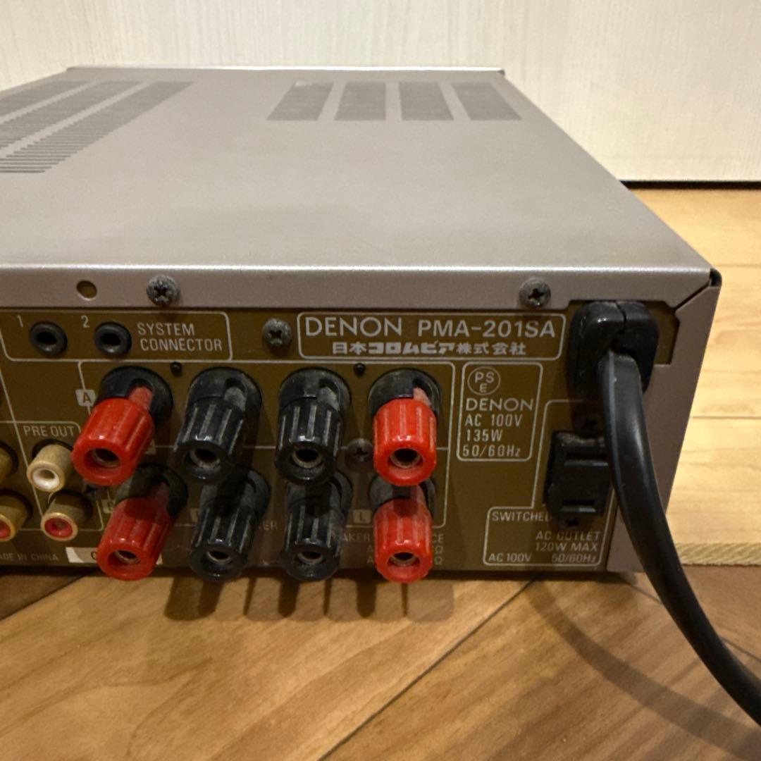 【中古】DENON デノン　プリメインアンプ PMA-201SA シルバー
