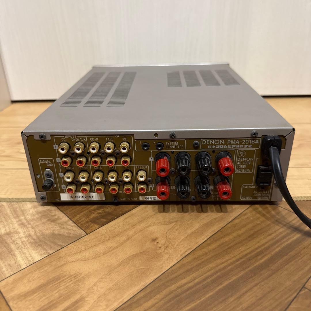 【中古】DENON デノン　プリメインアンプ PMA-201SA シルバー
