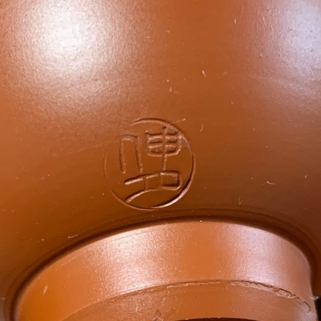 小さな常滑焼　朱泥　湯呑み５個　茶托お付けします