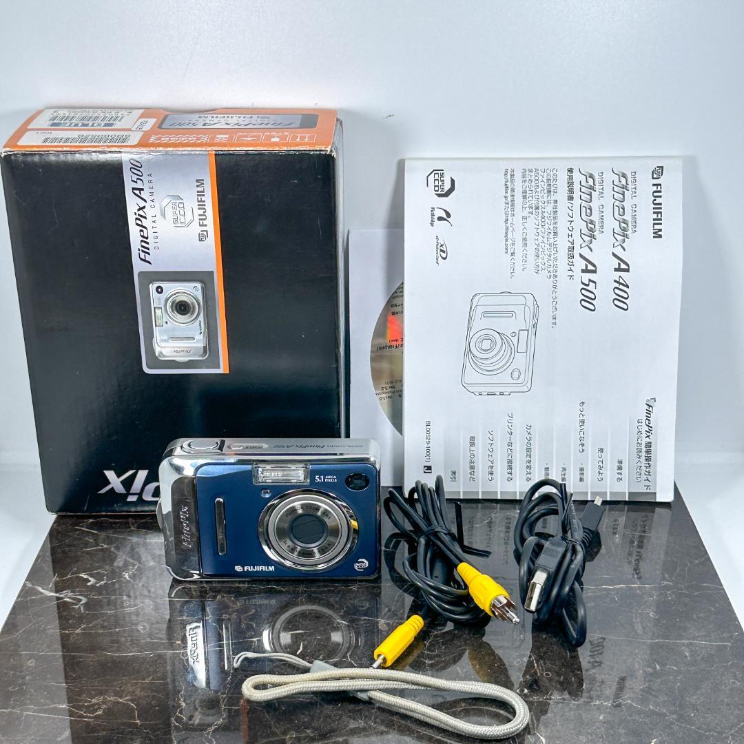 【美品】FUJIFILM 富士フイルム FinePix A500　ブルー