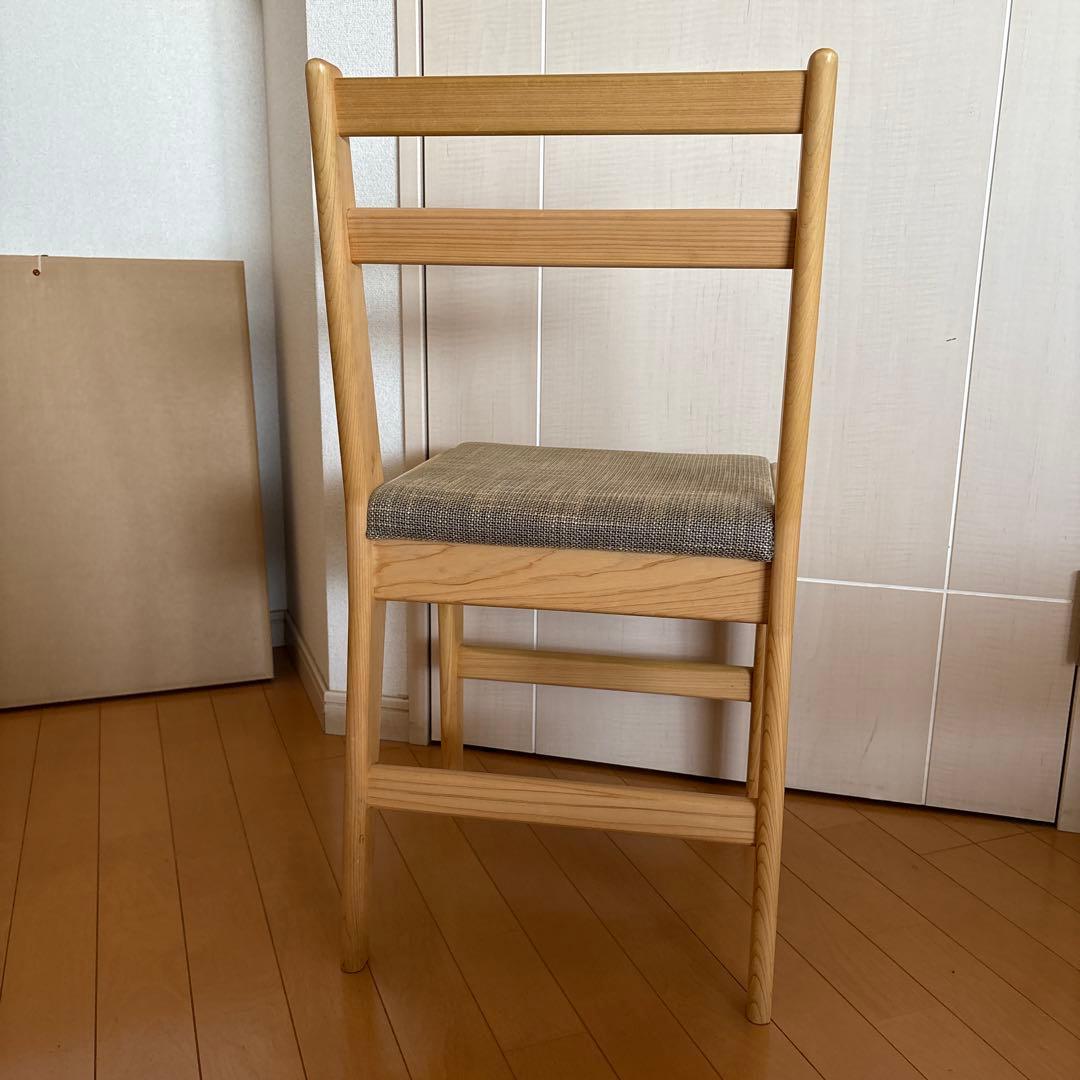 国産ひのき デスクチェア 学習机用椅子 軽量
