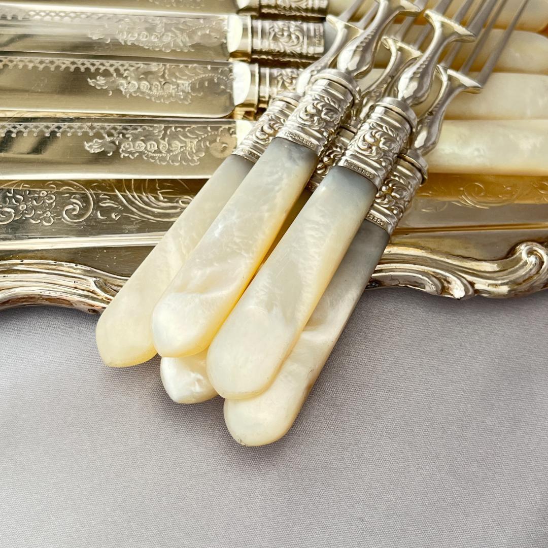 【Allen & Darwin】【白蝶貝】パストリーセット マザーオブパール