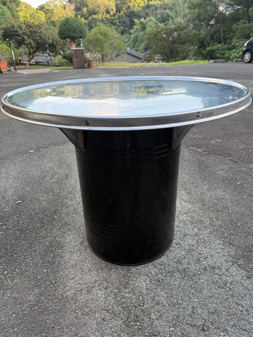 韓国のドラム缶式テーブル4つセット