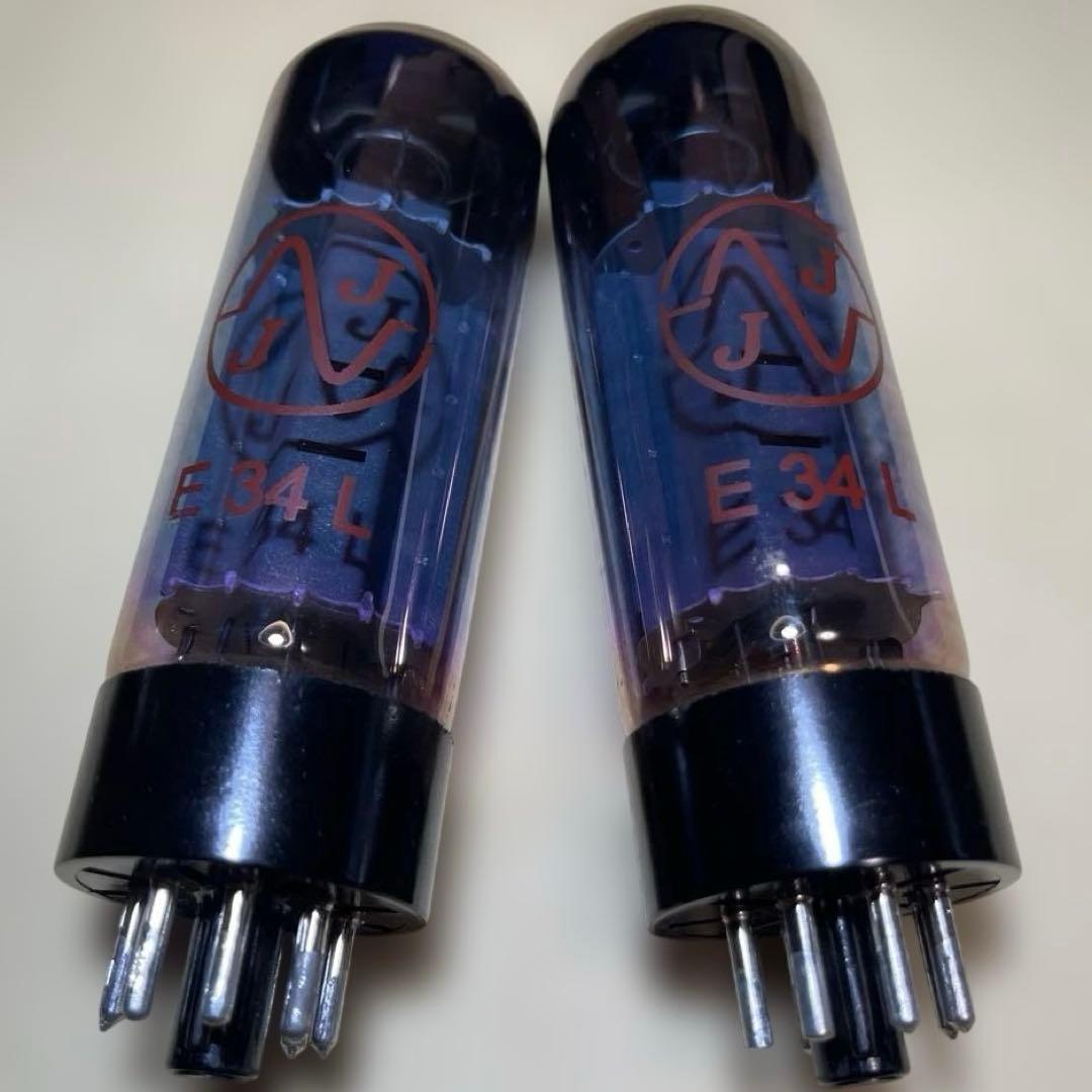 JJ electronic E34Lブルーガラス管 2本セット マッチドペア