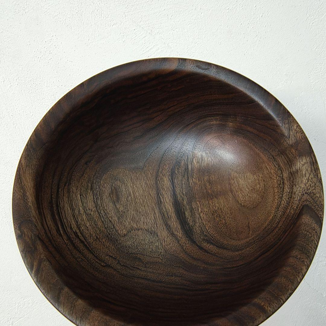 【Walnut Bowl】木製 ウォールナット ボウル 作家もの 2台セット
