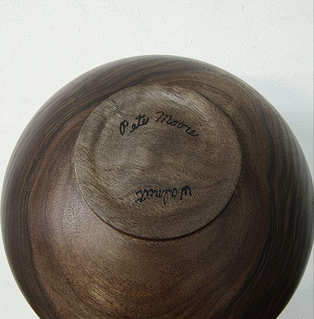 【Walnut Bowl】木製 ウォールナット ボウル 作家もの 2台セット