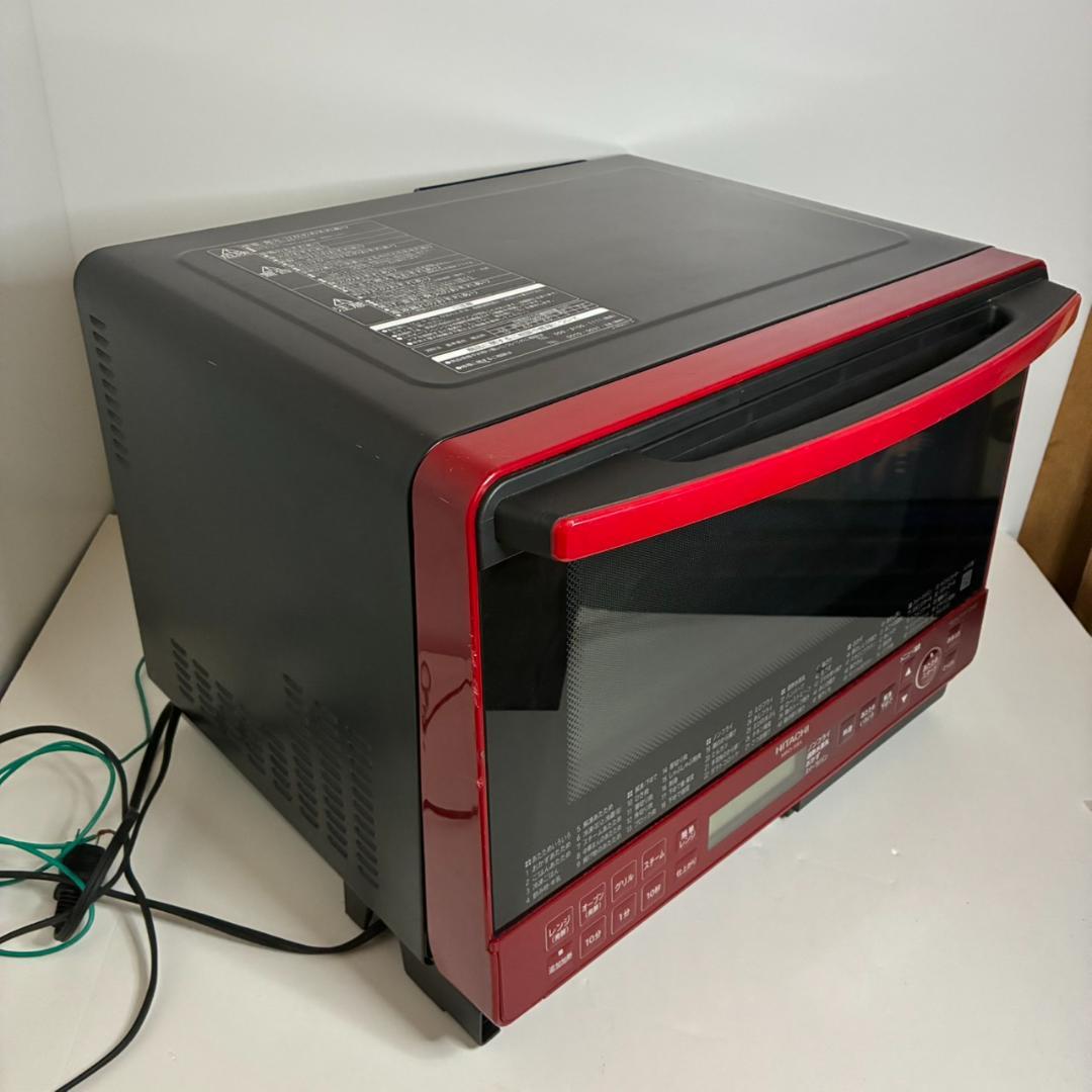 【日立 MRO-S8X-R ヘルシーシェフ】過熱水蒸気オーブンレンジ レッド