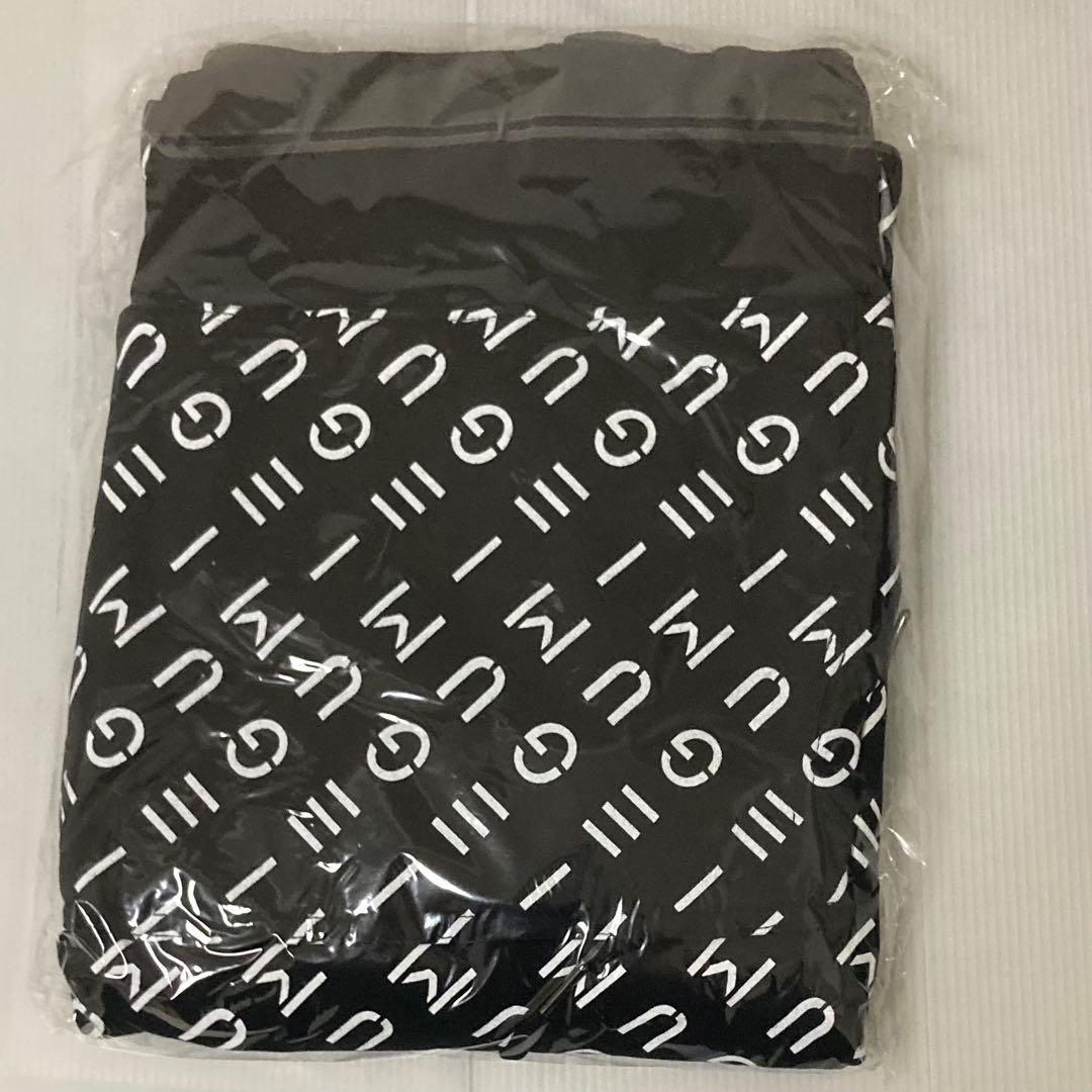 江口拓也　egumi モノグラムビッグパーカー　ブラック　Lサイズ