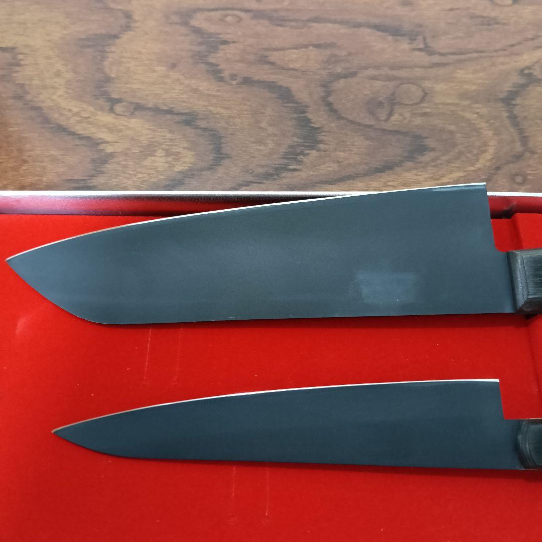 3-60　不二越（NACHI）粉末ハイス鋼 包丁セット 三徳包丁 ペティナイフ