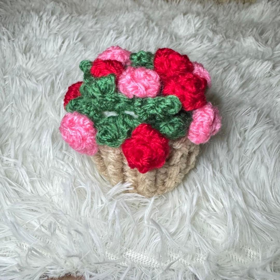 ハンドメイド 花飾り コースターセット