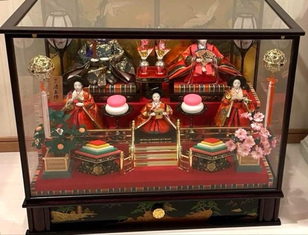 狭山清玉 雛人形 ケース 三段飾り 清玉作