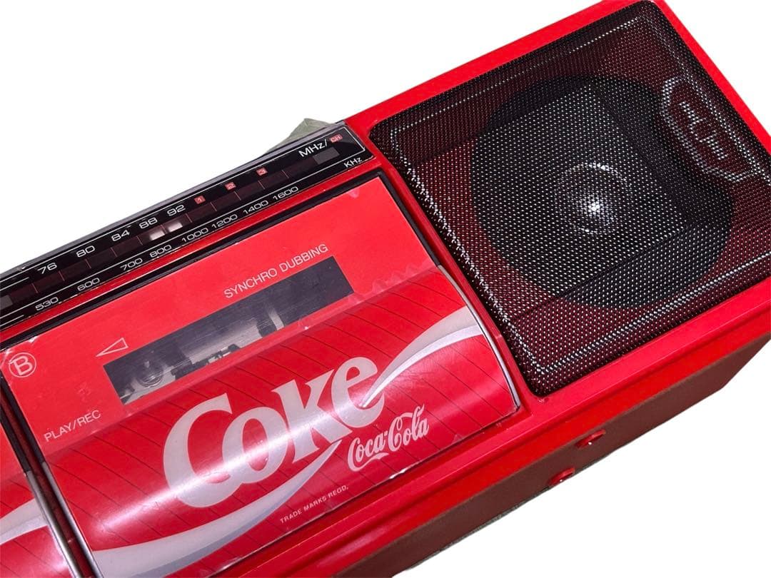 コカコーラ ダブル ラジカセ TRC-938 保存状態良好　昭和レトロ