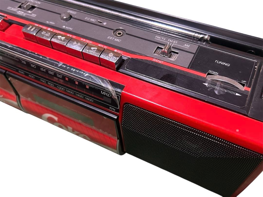 コカコーラ ダブル ラジカセ TRC-938 保存状態良好　昭和レトロ