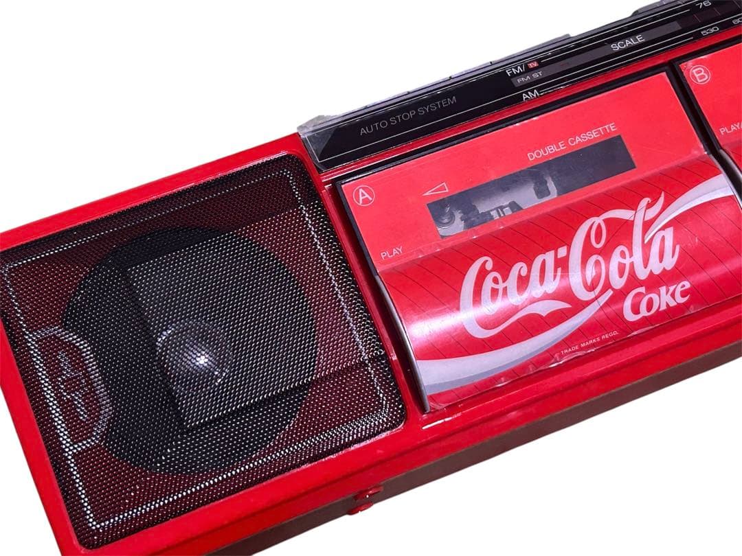 コカコーラ ダブル ラジカセ TRC-938 保存状態良好　昭和レトロ
