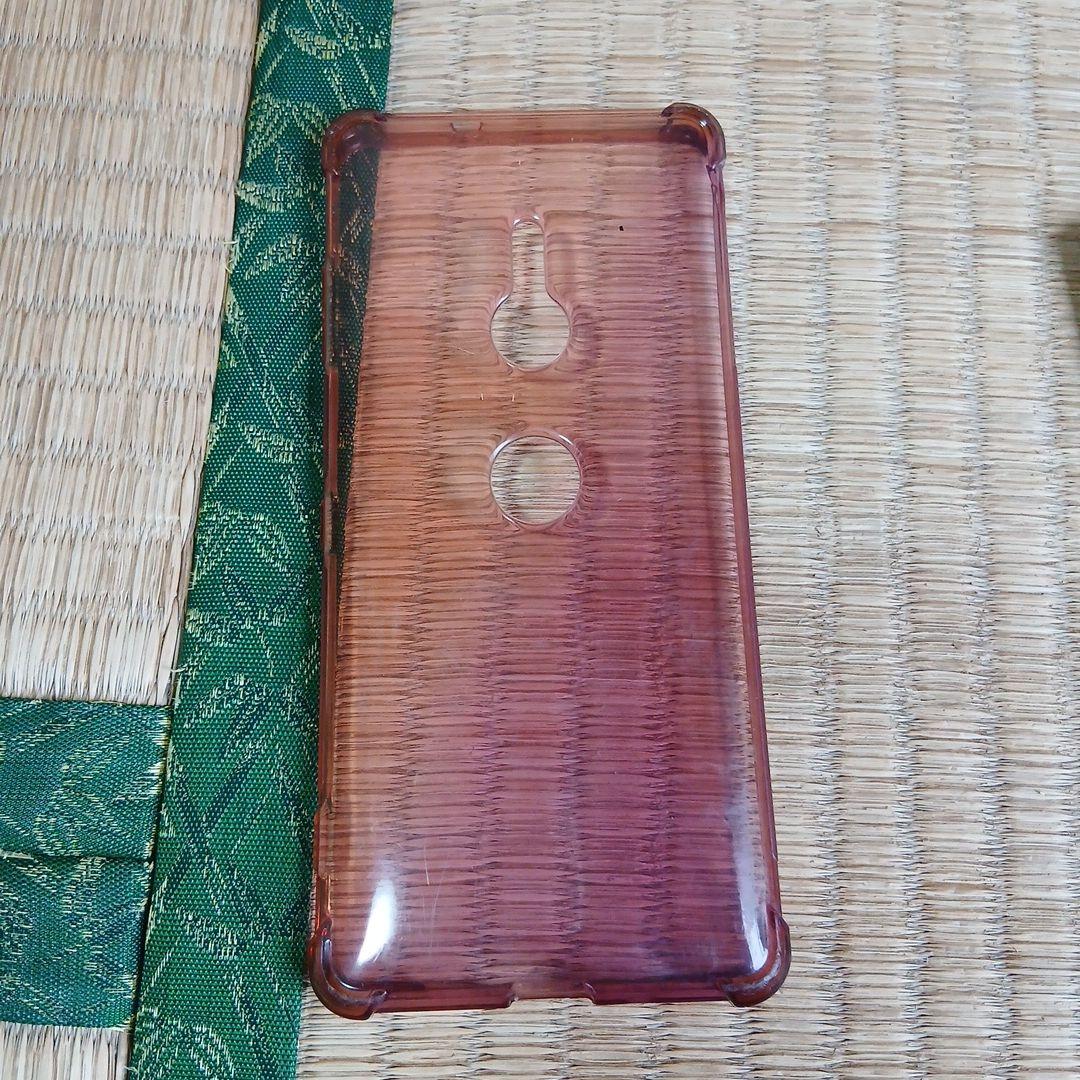 Sony Xperia docomo パープル ケース付き