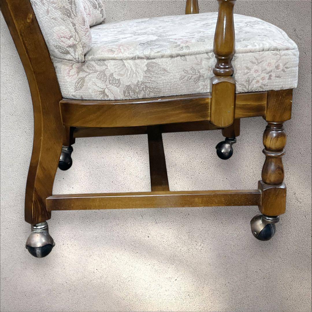 カリモク コロニアルアームチェア レトロ ソファ KARIMOKU ②