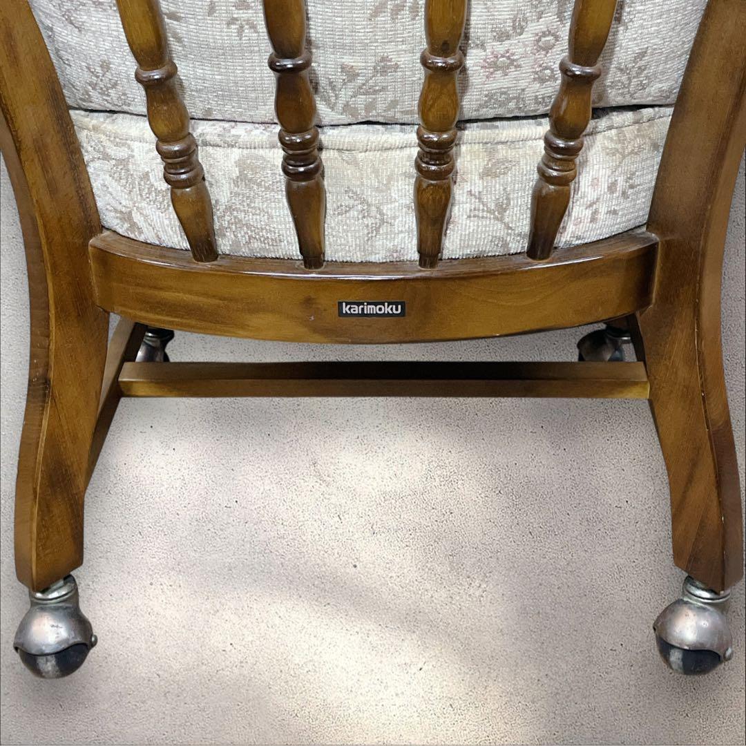 カリモク コロニアルアームチェア レトロ ソファ KARIMOKU ②
