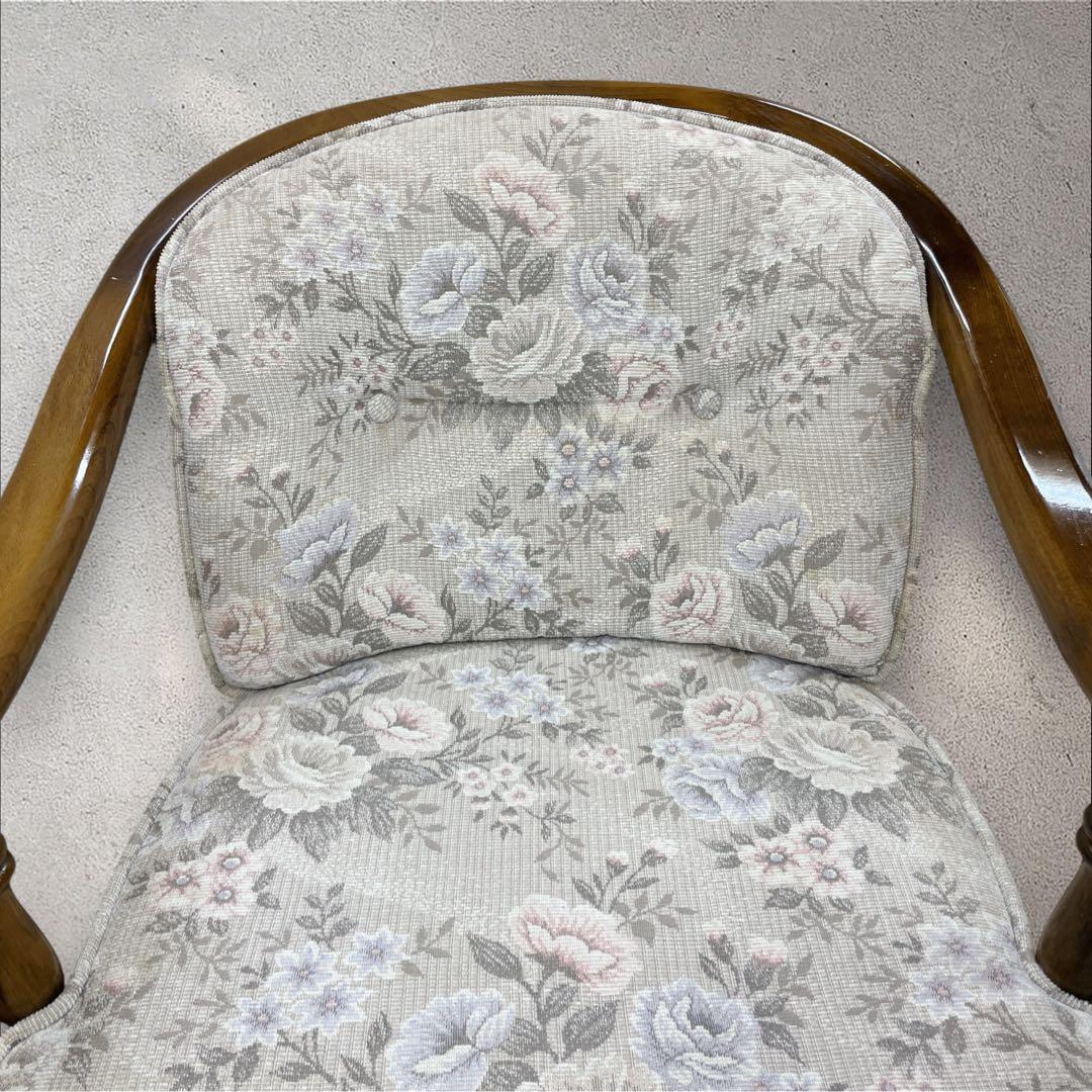 カリモク コロニアルアームチェア レトロ ソファ KARIMOKU ②