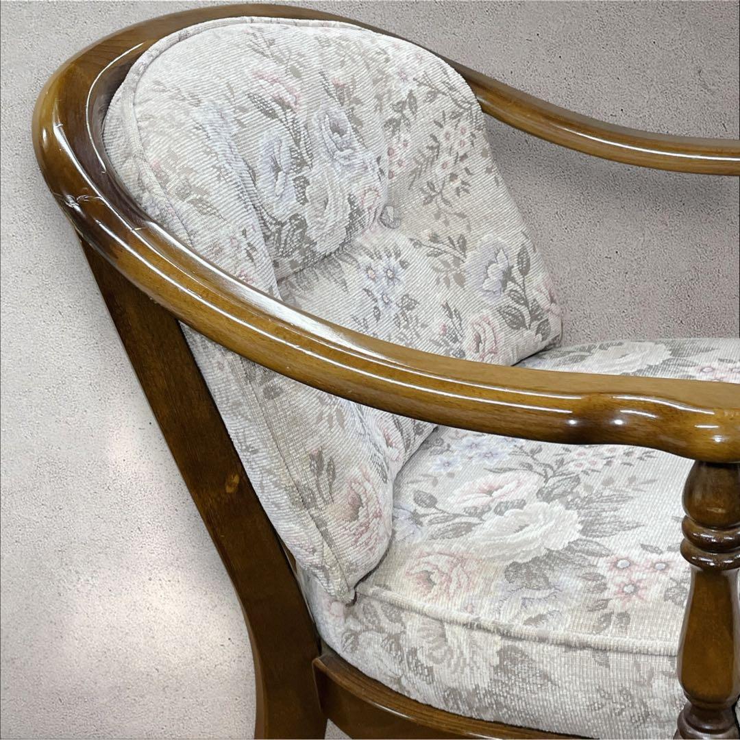 カリモク コロニアルアームチェア レトロ ソファ KARIMOKU ②