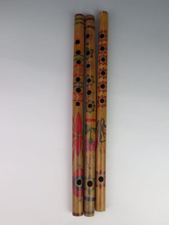 インドの横笛（バーンスリー）3本セット
