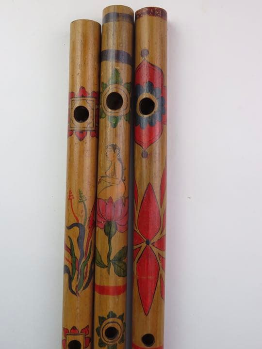 インドの横笛（バーンスリー）3本セット